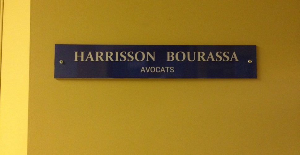 Affiche Harrisson Bourassa Avocats - Coaticook